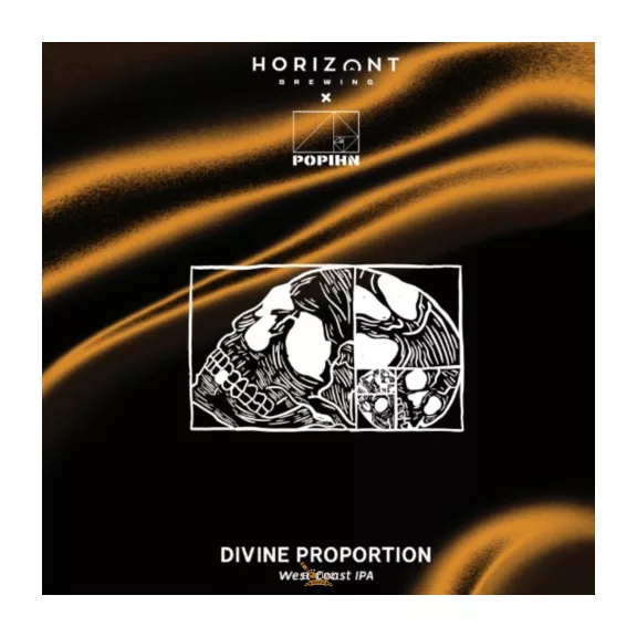 Horizont /w Popihn - Divine Proportion - West Coast IPA   (0,44L) (6,3 %)