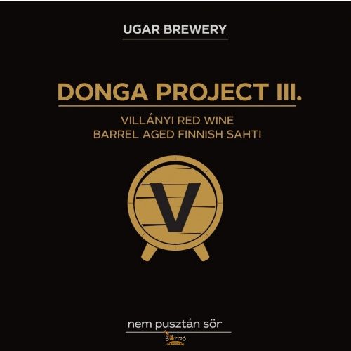Ugar Donga Project III - Villányi Red Wine Barrel Aged Finnish Sahti  (0,33L)  (13 %)