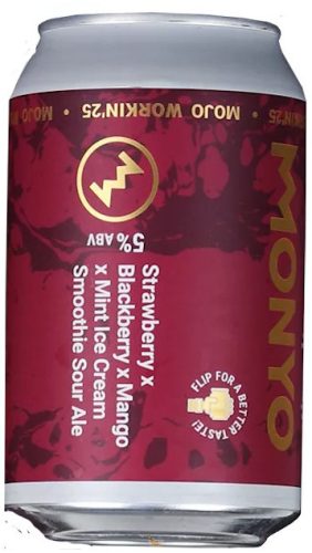 Monyo MOJO WORKIN'25: Strawberry X Blackberry X Mango X Mint Ice Cream Smoothie Sour Ale   (0,33L) (5 %)