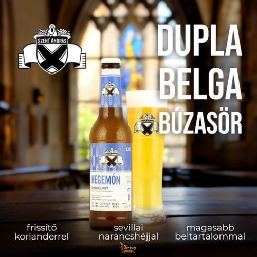 Szent András  Hegemón  (dubbelwit / szűretlen belga búza) (0,33L) (6%)