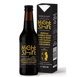   Night Shift Vintage 2025 / Russian Imperial Stout rumos és rhumos hordóban érlelve, makadámdióval és vaníliával  (0,33L) (11.8%)