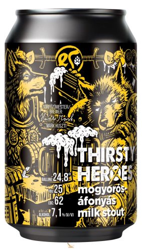 Etyeki  Thirsty Heroes milk stout   ( 0,33L) (7,1 %)