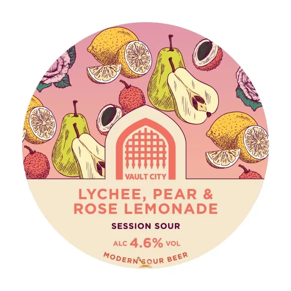 Vault City  Brewing - Lychee, Pear & Rose Lemonade  (0,44) (4,6 %)