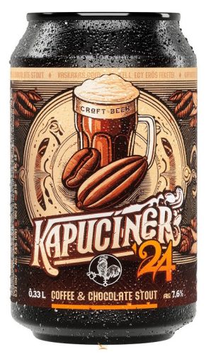 Vaskakas Sörfőzde Kapucíner 24 Coffee & Chocolate Stout  (0,33L) (7,6 %)