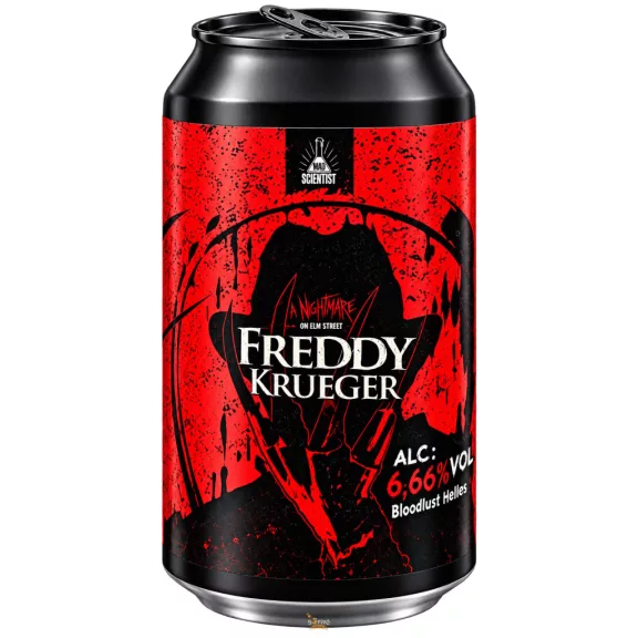 Mad Scientist Freddy: A Nightmare on Elm Street - Dream Warriors West Coast Ipa (0,33L) (6,6 %) Mad Scientist Freddy: A Nightmare on Elm Street - Dream Warriors West Coast Ipa (0,33L) (6,6 %)