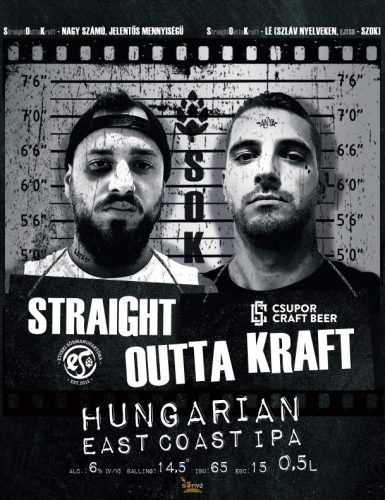 Etyeki x Csupor  Straight Outta Kraft  IPA   (0,5L) (6 %)