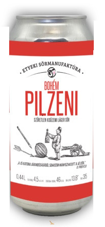 Etyeki Bohém Pilzeni  (0,44L) (4,5%)