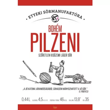Etyeki Bohém Pilzeni  (0,44L) (4,5%)