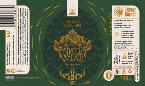 Mad Scientist  House of the Dragon - The Green Council Neipa  (0,44L) (6.3%)