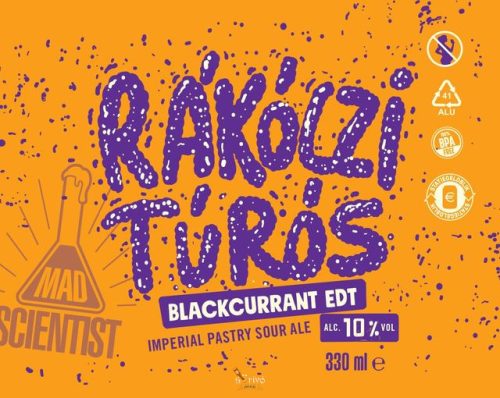 Mad Scientist Rákóczi Túrós Blackcurrant EDTION (0,33L) (10%)