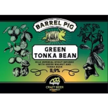   Hoptop -  Barrel Pig Series -  Green Tonka Bean - Imperial Milk Stout   /hordóérlelt/ (0,33L) (11,9 %)