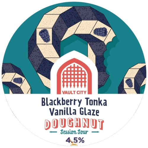 Vault City  Brewing  Blackberry Tonka Vanilla Glaze Doughnut  Sour   (0,44) (4,5 %)