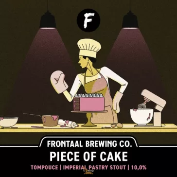   Frontaal Brewing Piece of Cake: Tompouce Imperial  Stout  (0,33) (10 %)