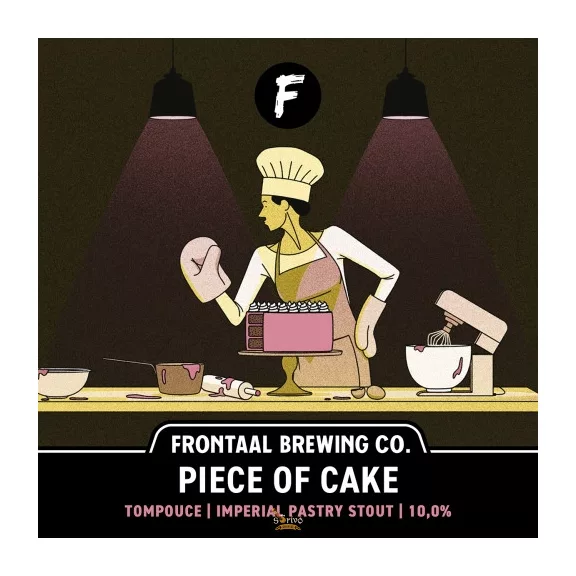 Frontaal Brewing Piece of Cake: Tompouce Imperial  Stout  (0,33) (10 %)