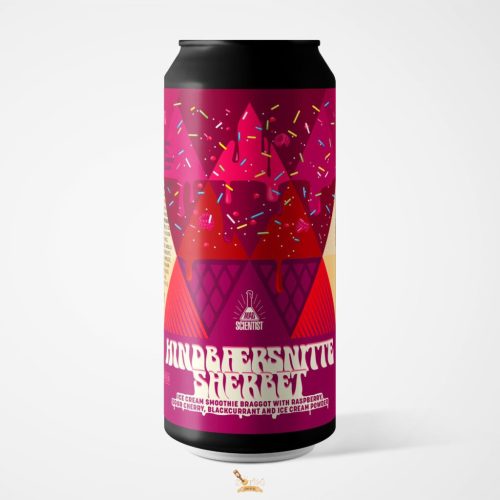 Mad Scientist Hindbærsnitte Sherbet - Ice Cream Smoothie Sour   (0,44) (5,3 %)