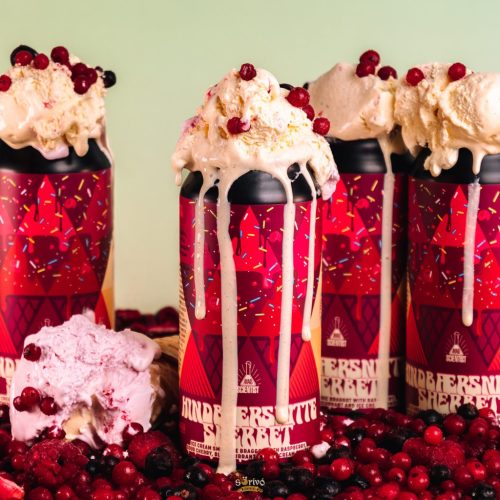 Mad Scientist Hindbærsnitte Sherbet - Ice Cream Smoothie Sour   (0,44) (5,3 %)