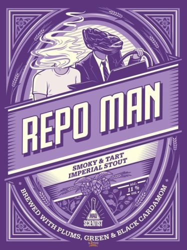 Mad Scientist Repo-Man Imperial Stout kardamommal  aszalt szilvával