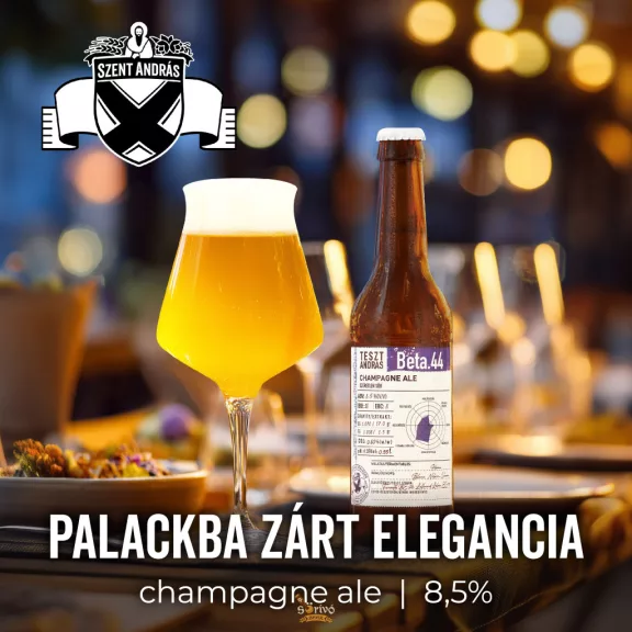 Szent András Teszt András Beta 44 Champagne Ale  (0,33L) 6 %)