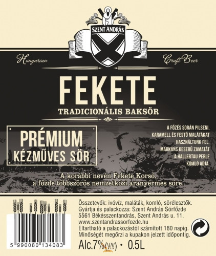 Szent András  - Fekete  (0,33L) (7 %)