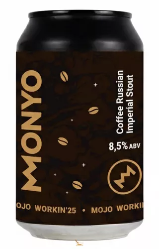 Monyo MOJO WORKIN'25: Coffee Russian Imperial Stout  (0,33L) (8,5 %)