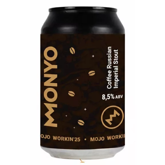Monyo MOJO WORKIN'25: Coffee Russian Imperial Stout (0,33L) (8,5 %) Monyo MOJO WORKIN'25: Coffee Russian Imperial Stout (0,33L) (8,5 %)