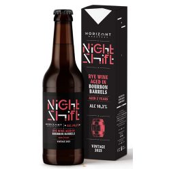   Horizont Night Shift Vintage 2023 / Rye Wine Bourbon  /hordóérlelt/ 2 év (0,33L) (10,2%)