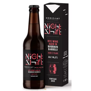   Horizont Night Shift Vintage 2023 / Rye Wine Bourbon  /hordóérlelt/ 2 év (0,33L) (10,2%)
