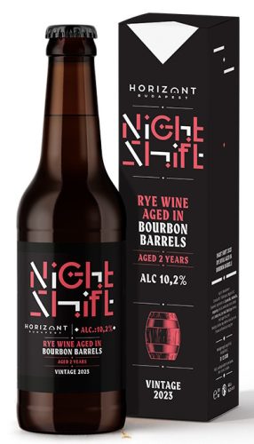 Horizont Night Shift Vintage 2023 / Rye Wine Bourbon  /hordóérlelt/ 2 év (0,33L) (10,2%)