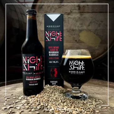   Horizont Night Shift Vintage 2023 / Rye Wine Bourbon  /hordóérlelt/ 2 év (0,33L) (10,2%)