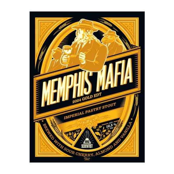 Mad Scientist Memphis Mafia 2024 Gold Edition (0,33L) (12,5 %) Mad Scientist Memphis Mafia 2024 Gold Edition (0,33L) (12,5 %)