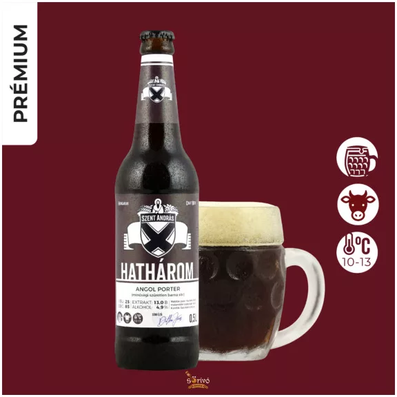 Szent András Hathárom (angol porter) (0,5L) (4,9%) Szent András Hathárom (angol porter) (0,5L) (4,9%)