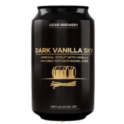 Ugar DARK VANILLA SKY Imperial stout vanilával és rum barrel chipsel