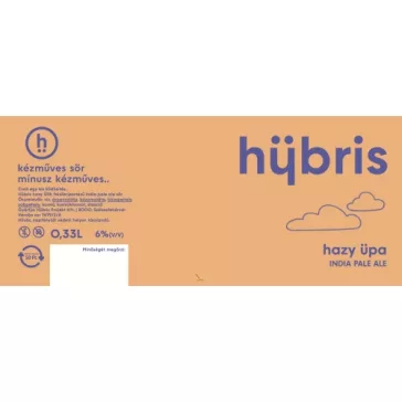 Hübris  hazy üpa IPA  (0,33 ) (5,6 %)