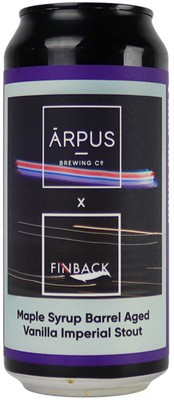 Ārpus Brewing Co collab Finback Maple Syrup Barrel Aged Vanilla Imperial Stout /HORDÓÉRLELT/    (0,44) (12 %)