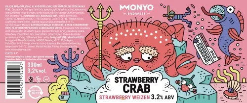 Monyo Strawberry Crab  (0,33L) (3,2 %)