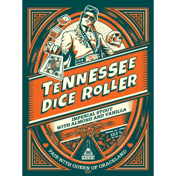Mad Scientist Tennessee Dice Roller (0,33L) (12,5%) Mad Scientist Tennessee Dice Roller (0,33L) (12,5%)