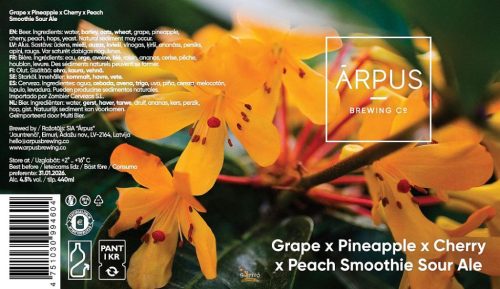 Ārpus Brewing Co. - Grape x Pineapple x Cherry x Peach Smoothie Sour Ale  (0,44) (4,5 %)