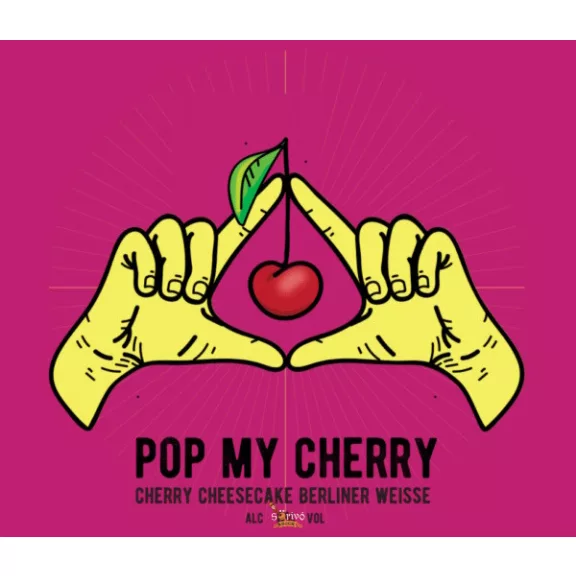 Reketye Pop My Cherry (0,33L) (6%), Cherry Cheese Cake Berliner Weisse Reketye Pop My Cherry (0,33L) (6%), Cherry Cheese Cake Berliner Weisse