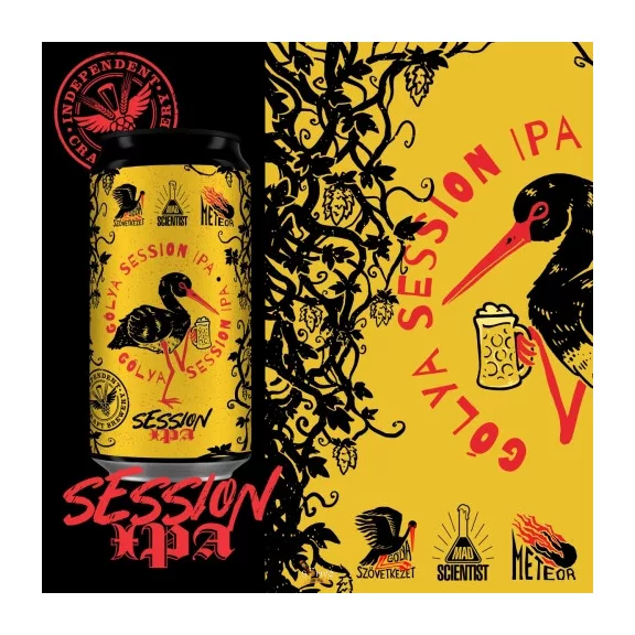 Mad Scientist Gólya Session IPA  (0,44L) (5%)