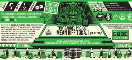 Mad Scientist Tiny Barrel Project Mean Riff Tokaji  (0,33L) (10,6%)