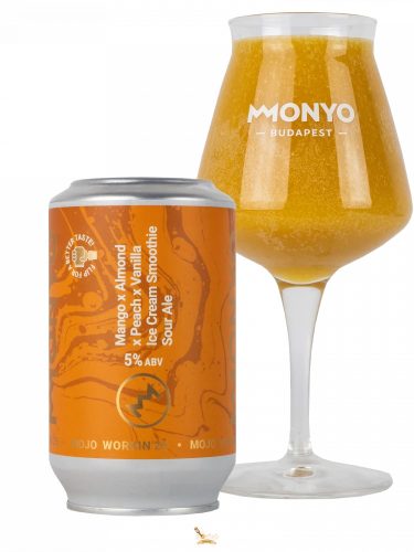 Monyo MOJO WORKIN'25  Mango x Almond x Peach x Vanilla Ice Cream Smoothie Sour Ale   (0,33L) (5 %)