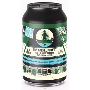   Mad Scientist x SIMA Brewing - Tiny Barrel Project: Mad Treasure - Barrel aged  Mead (12 % 0,33l)