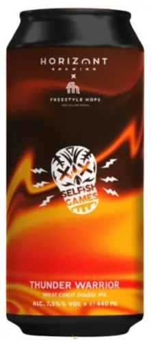 Horizont - Selfish Games - Thunder Warrior Double  West Coast IPA  (0,44L) (7,5%)