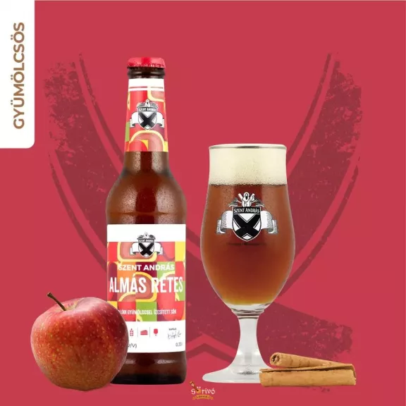 Szent András Almás Rétes (pastry ale almával, vaníliával és fahéjjal ) (0,33L) (4,2%) Szent András Almás Rétes (pastry ale almával, vaníliával és fahéjjal ) (0,33L) (4,2%)