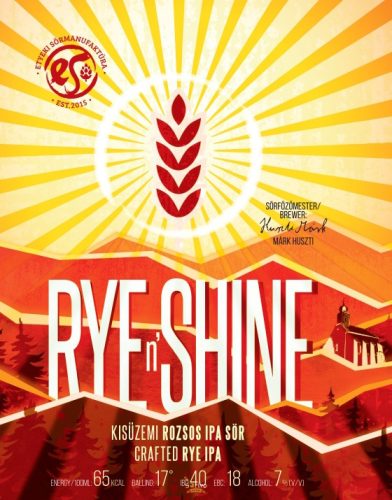 Etyeki Sörmanufaktúra Rye N' Shine  (0,44L) (7 %)