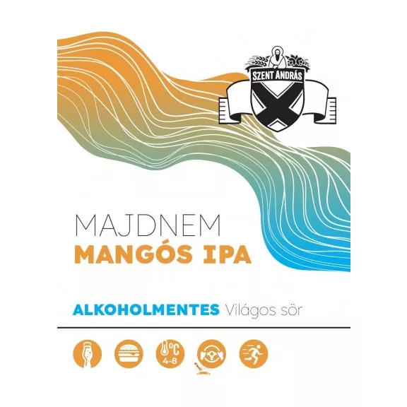 Szent András Majdnem Mangós IPA (alkoholmentes)(0,33L) (0 %) Szent András Majdnem Mangós IPA (alkoholmentes)(0,33L) (0 %)