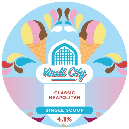 Vault City Neapolitan Single Scoop Ice Cream  (0,44) (4,1 %)