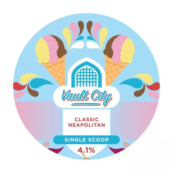 Vault City Neapolitan Single Scoop Ice Cream (0,44) (4,1 %) Vault City Neapolitan Single Scoop Ice Cream (0,44) (4,1 %)
