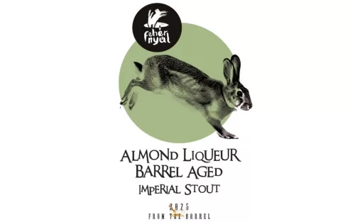 Fehér Nyúl From the Barrel Almond Liqueur Barrel Aged  Imperial Stout  /hordóérlelt/  (0,33L) (12,3%)