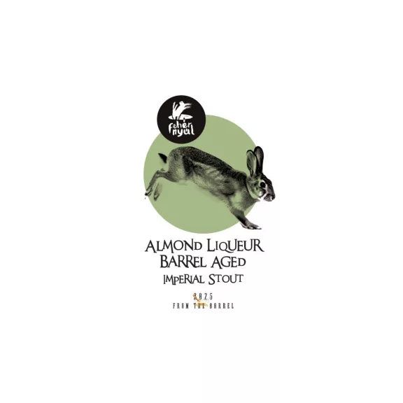 Fehér Nyúl From the Barrel Almond Liqueur Barrel Aged Imperial Stout /hordóérlelt/ (0,33L) (12,3%) Fehér Nyúl From the Barrel Almond Liqueur Barrel Aged Imperial Stout /hordóérlelt/ (0,33L) (12,3%)